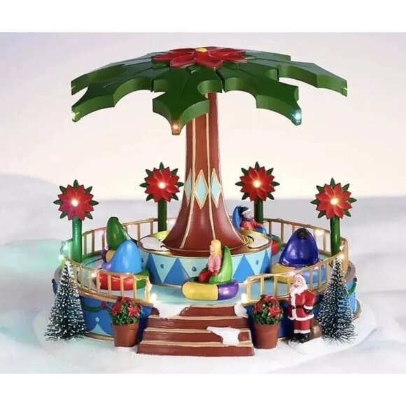 christmas village Amusement Park music motion light lemax dept 56 compatible new - Picture 2 of 6